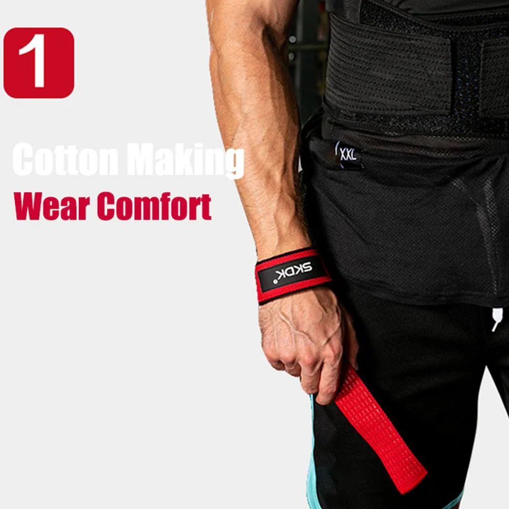1Pair Weight Lifting Straps Belt Gym Wrist Support Weight Lifting Strap
